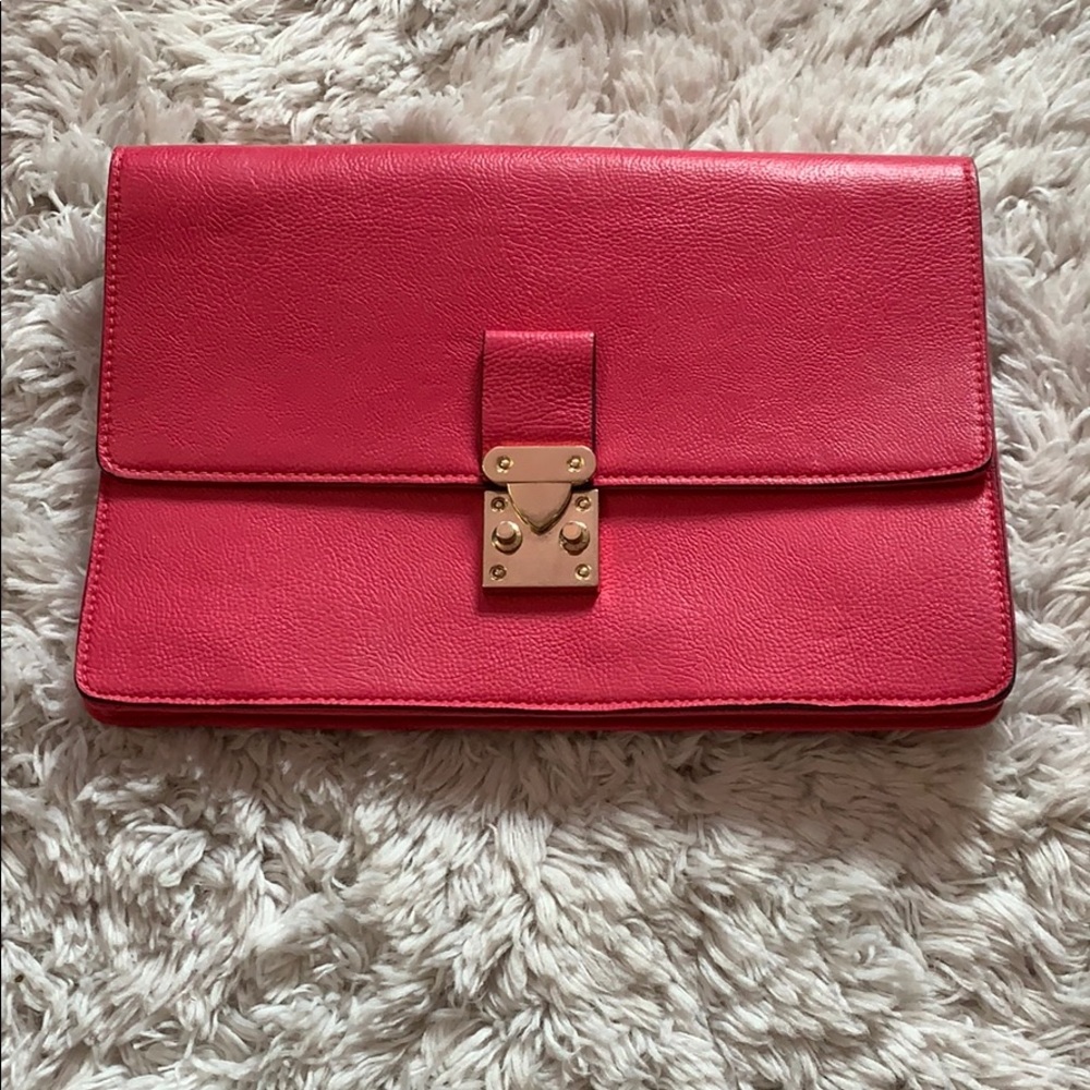 The Limited pink clutch